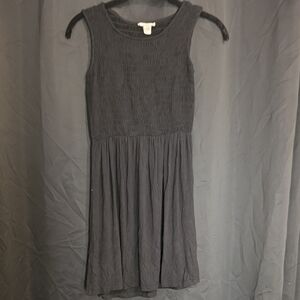 Full Tilt Black Textured Mini Dress